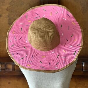 Wide Brimmed Sun Hat with Sprinkles
